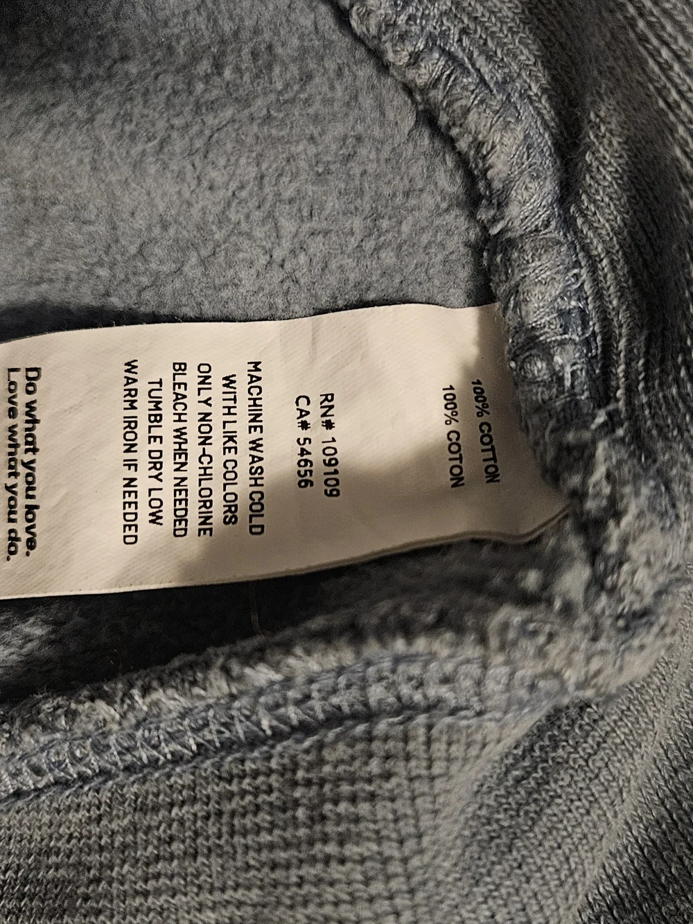 Life Is Good Men's Dusty Blue Hoodie with Sunburst Chest Patch - Picture 5 of 5